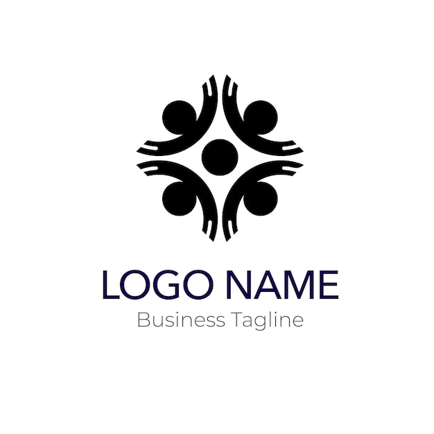 Вектор Коллекция шаблонов дизайна сообщества организации логотипа