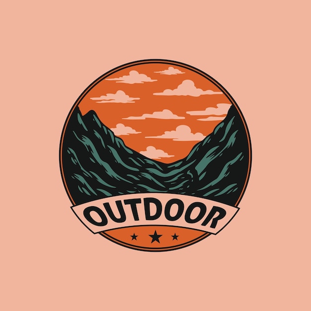 Vector a logo for an outdoor brand.