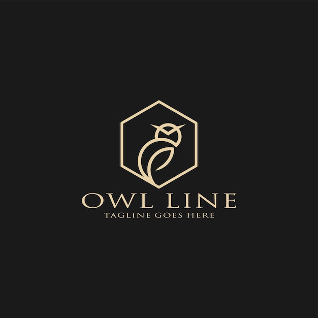 Logo for an owl line company