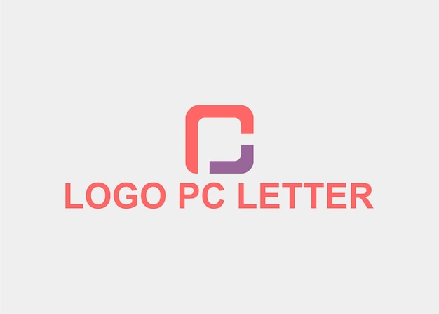 Vector logo pc brief bedrijfsnaam