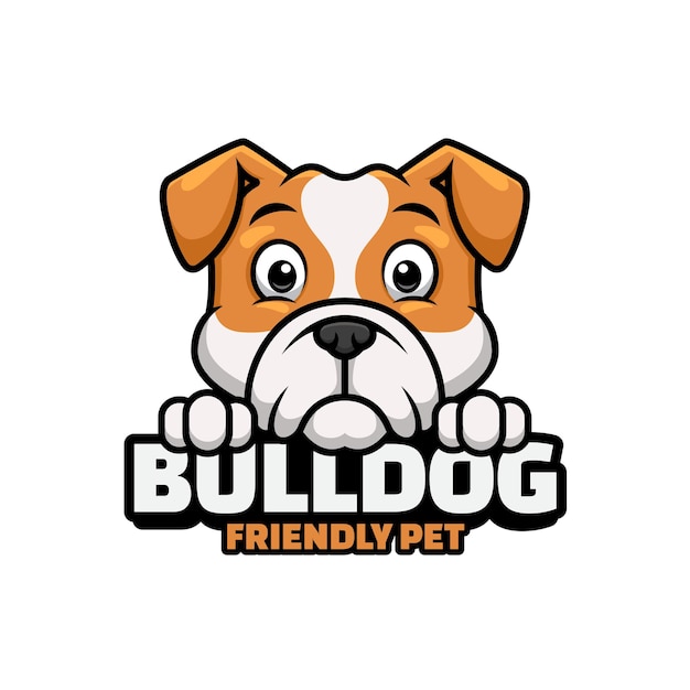 Logo for pet shop, pet care or your own dog with Bulldog