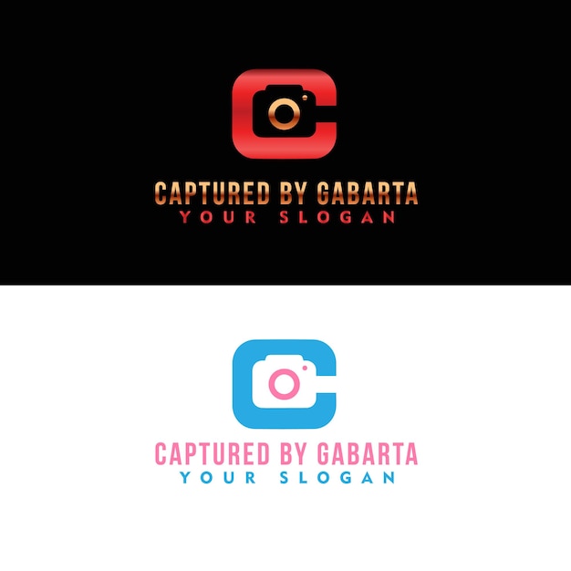 A logo for a photographer captured by garbaa your slogan.