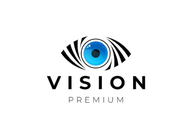 Logo for a premium brand called vision premium