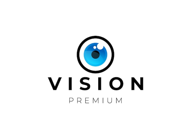 Logo per un marchio premium chiamato vision premium