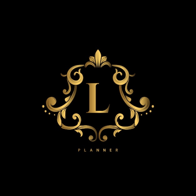 Logo premium luxe met gouden