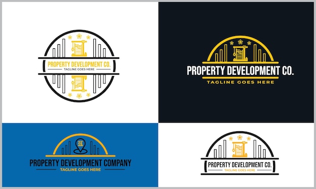 Vector logo for property development company that is a logo for a property development company.