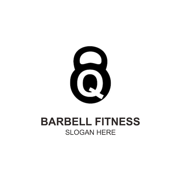 Logo q barbell fitness-ontwerp