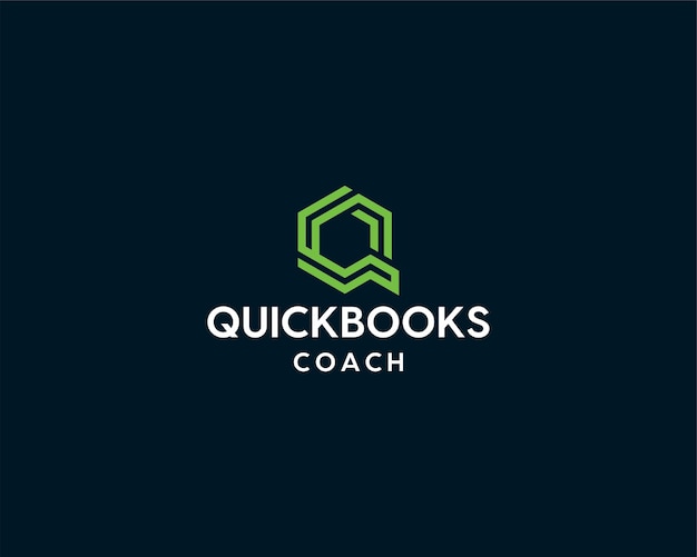 Vector logo for a quickbooks coach