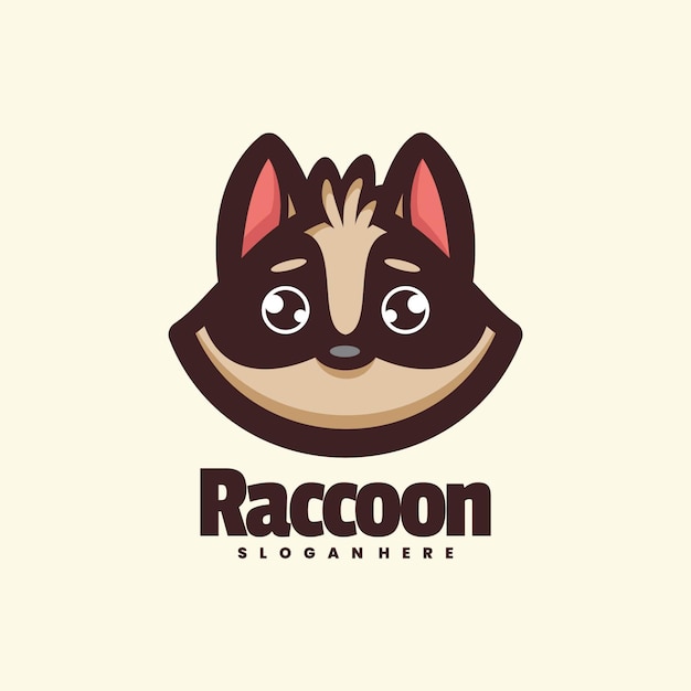 Логотип компании по производству енотов с надписью raccoon.