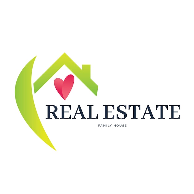 Vector logo real estate company