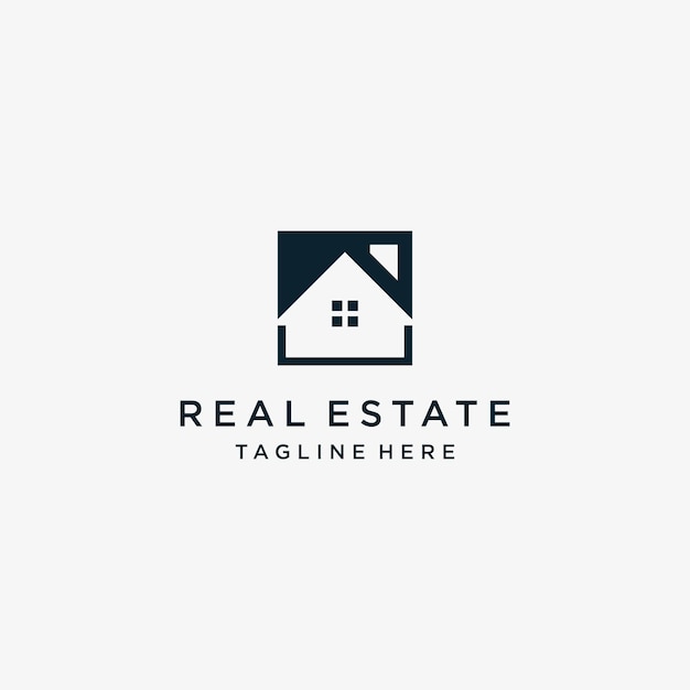 logo real estate design art template here