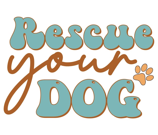 A logo for rescue your dog