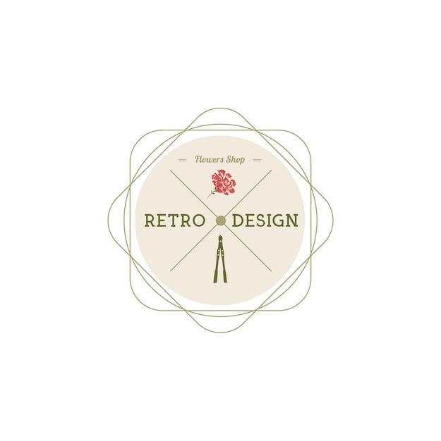 A logo for a retro design company