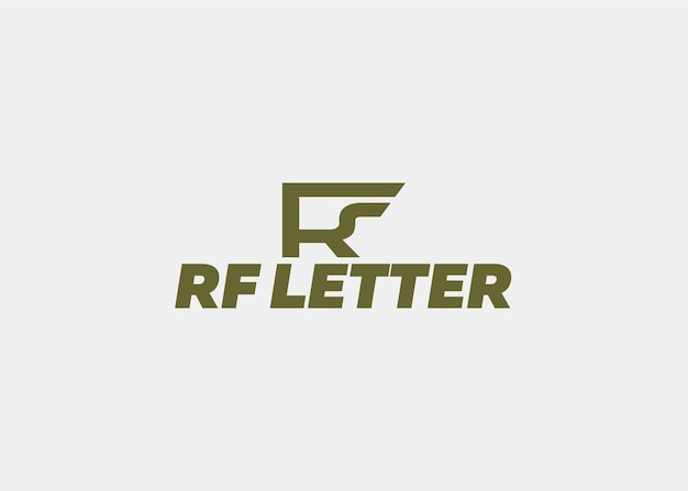 Vector logo rf brief bedrijfsnaam