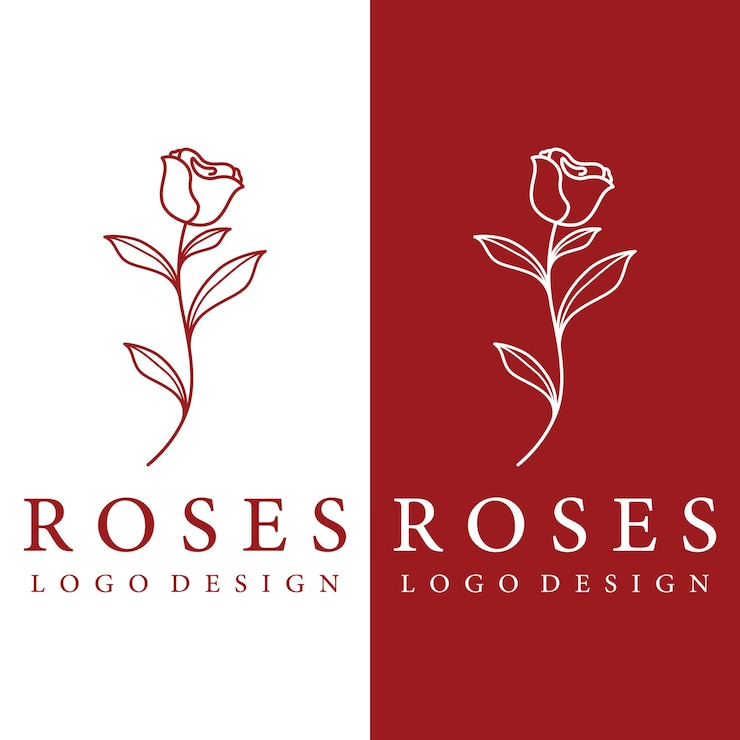 Vector logo's van bloemen, rozen, lotusbloemen en andere soorten bloemen door het ontwerpconcept van een vectorillustratiesjabloon te gebruiken