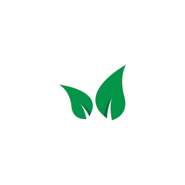 Logo's van groen blad ecologie natuur element vector