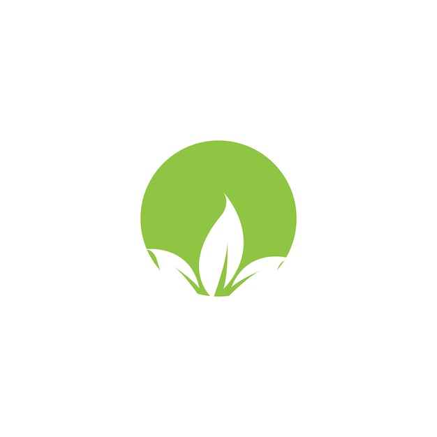 Logo&#39;s van groene blad ecologie natuurelement vector pictogram