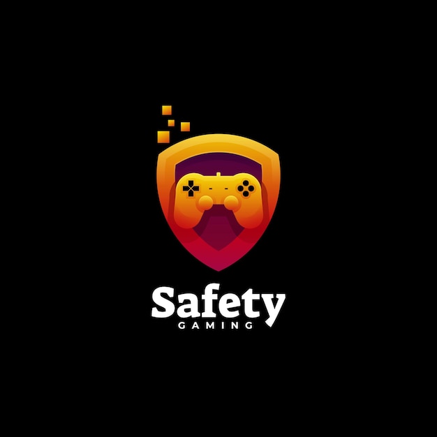 Logo Safety Gradient Colorful Style.