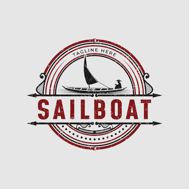 A logo for a sailboat with a sailboat logo