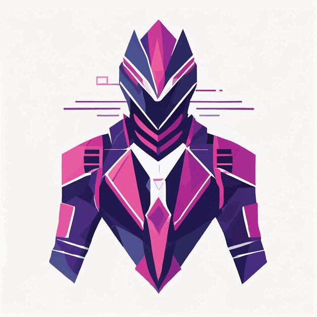logo for scifi suit futuristic render