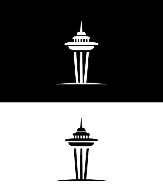 Vector a logo for seattle with the title seattle.