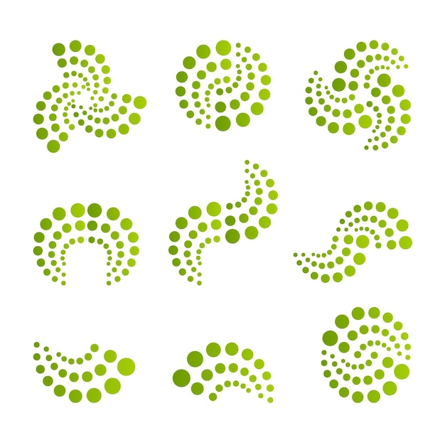 Логотип Set Vector Circle of balls