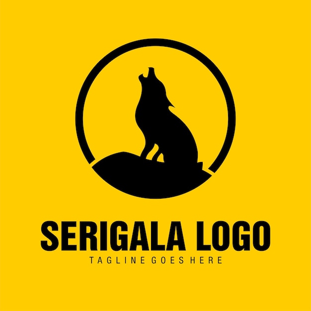 Vettore un logo a forma di animale che raffigura la conservazione degli esseri viventi
