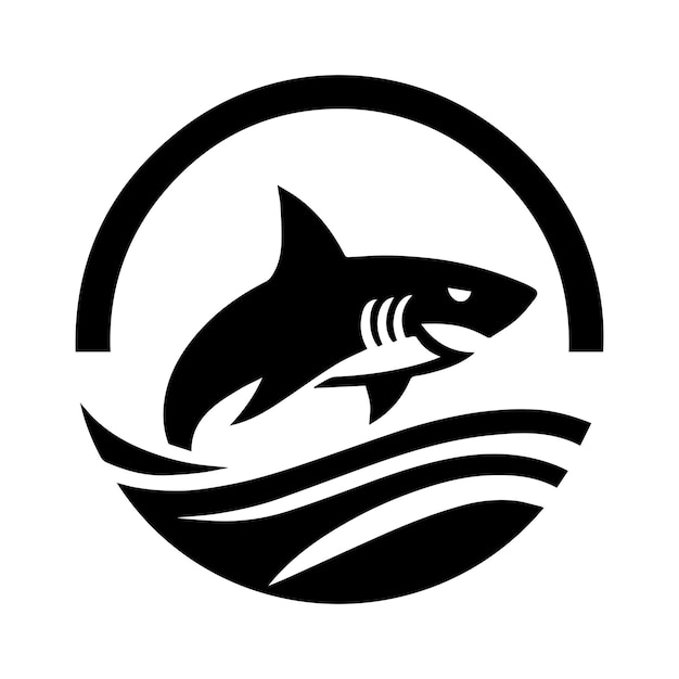 Vector logo of a shark vector design