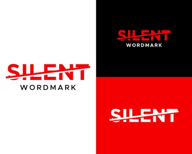 Logo for silent wordmark by the red cross