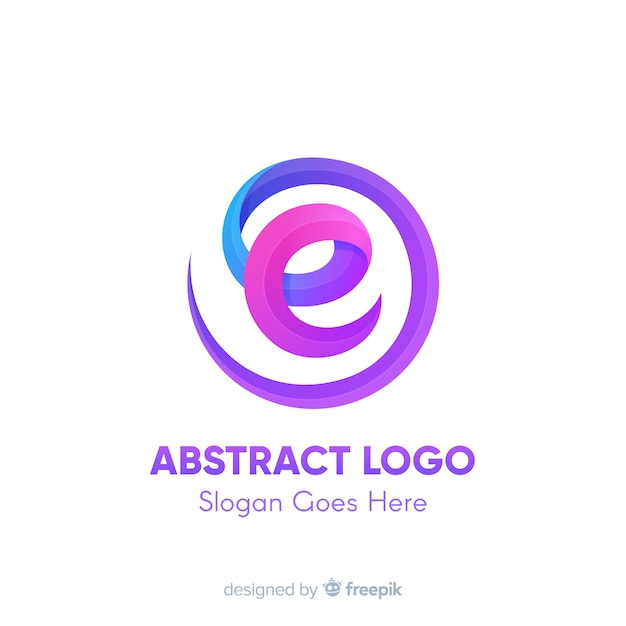 Vector logo sjabloon met abstracte vormen