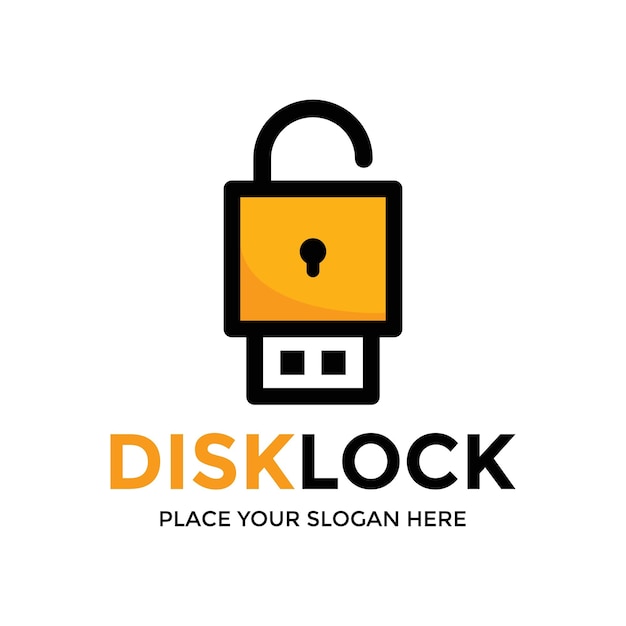 Vector logo-sjabloon van de dick-lock-vector