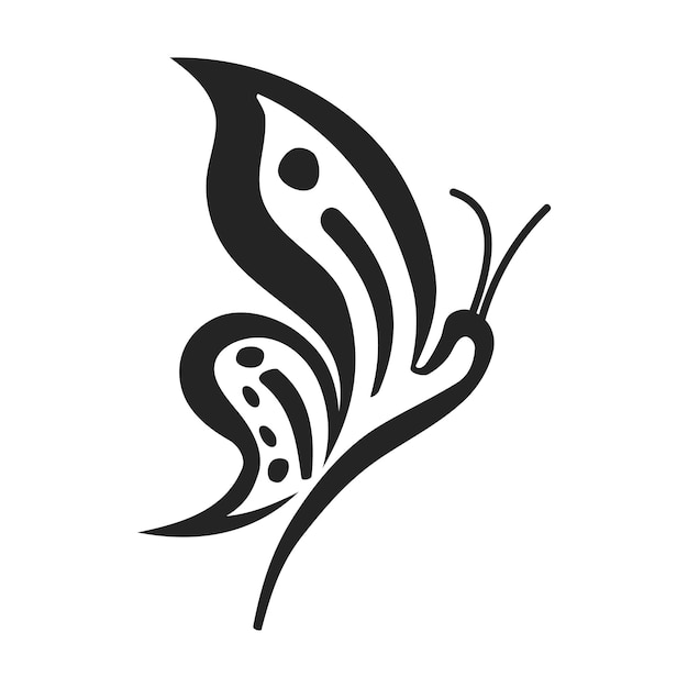 Logo-sjabloon van vlinder geïsoleerde merkidentiteit Icon Abstract Vectorgrafiek