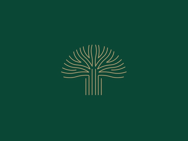 Logo-sjabloon voor bedrijven en bedrijven met eikenboom