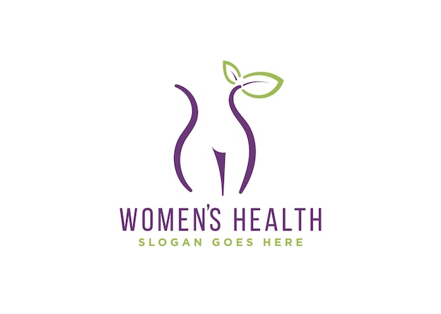 Logo sjabloon voor de gezondheid van vrouwen