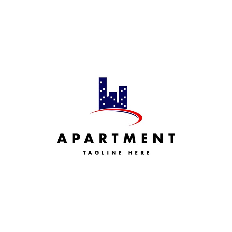 Logo-sjabloon voor een appartementenwoning