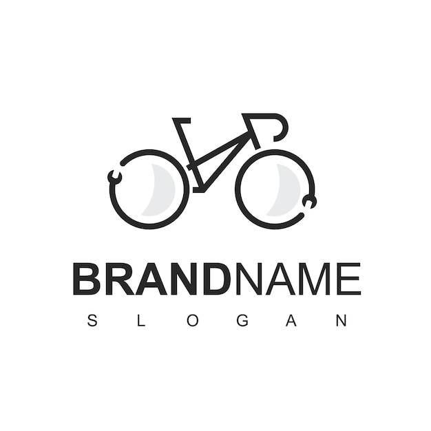 Vector logo sjabloon voor fietsservicecentrum