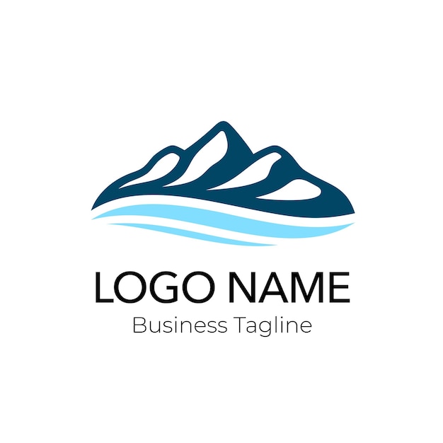 Logo-sjabloon voor het ontwerp van de berg