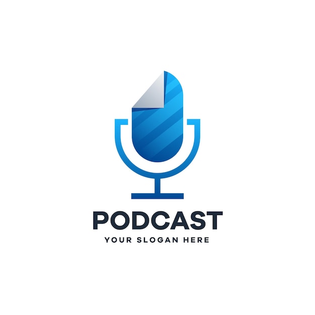 Logo sjabloon voor podcast-script