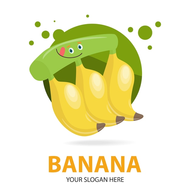 Logo sjabloon voor verse banaan