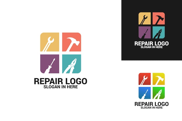 Logo sjabloonontwerp repareren