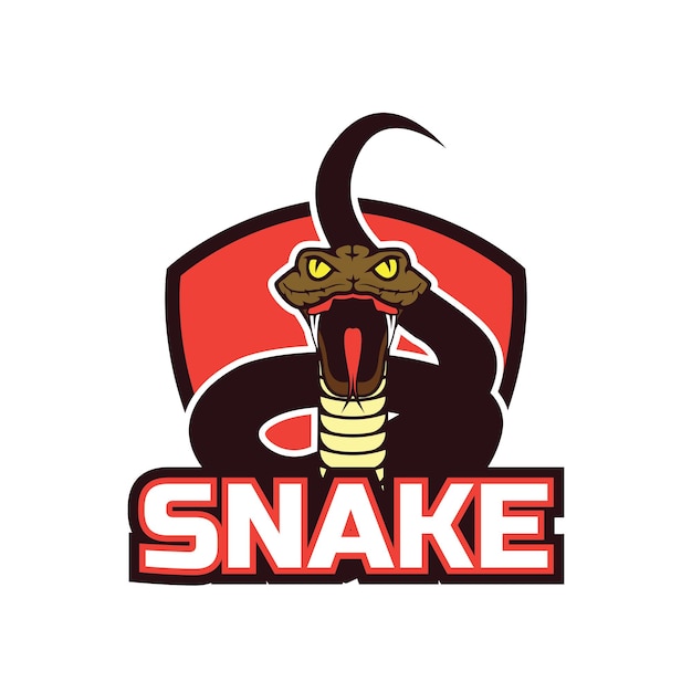 A logo for a snake with the word snake on it