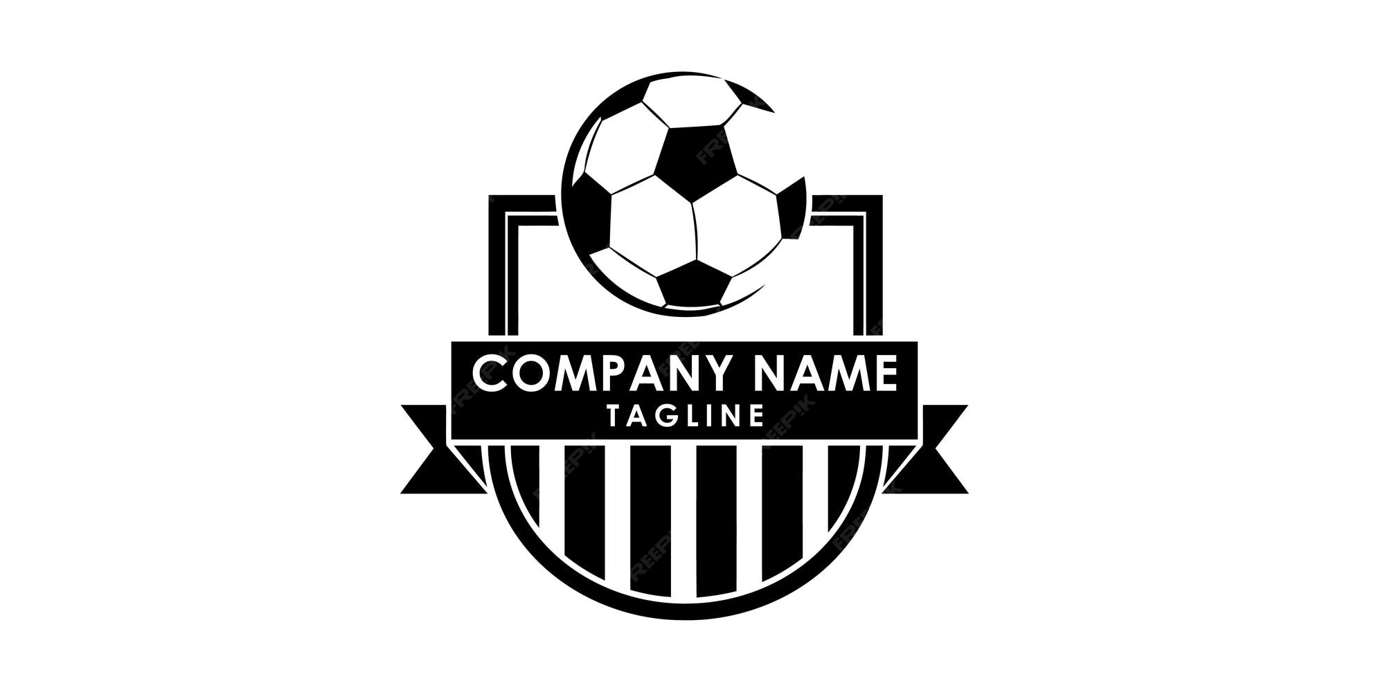 Premium Vector Logo For A Soccer Team With A Soccer Ball On The Top premium-vector-logo-for-a-soccer-team-with-a-soccer-ball-on-the-top