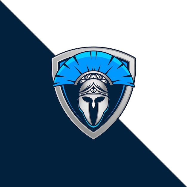 Vector logo spartan mascotte