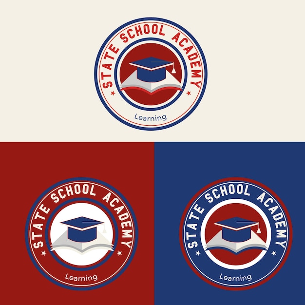 Vector a logo for state school academy