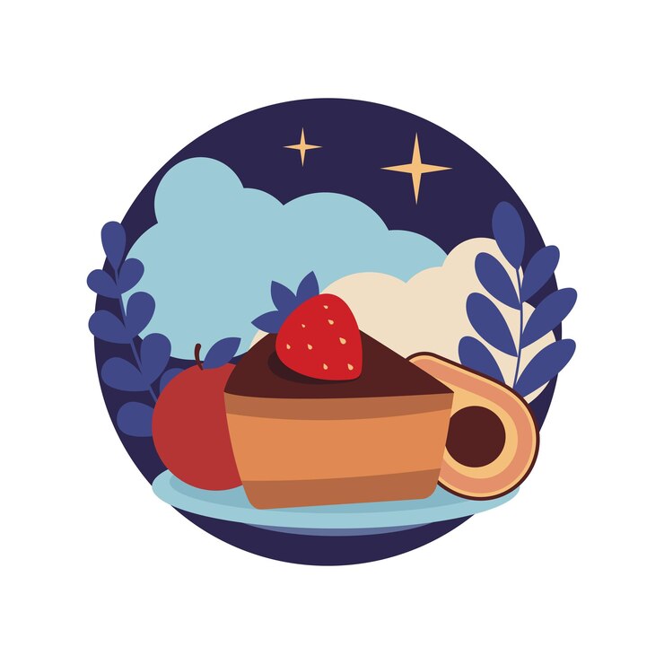 Vector the logo stop eating before bedtime icon food night graphic element
