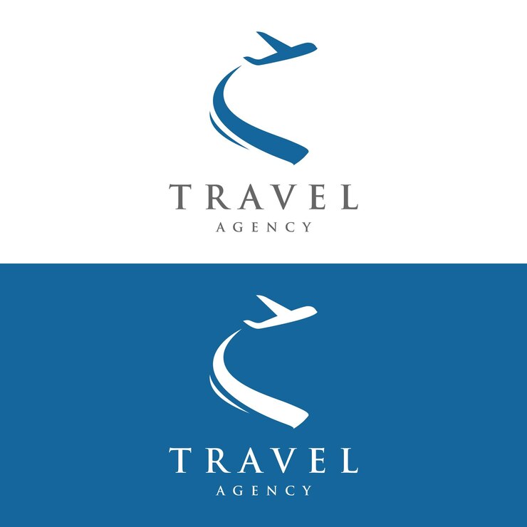 Vector logo summer travel agency holiday airlines creativelogo for business airline ticket agents holidays and companies