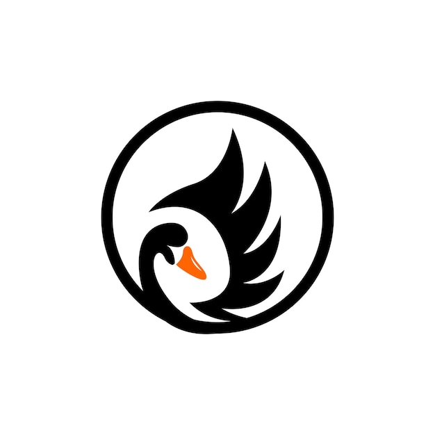 Logo Swan Vector Desain sjabloon illustratie