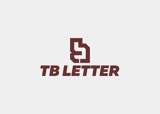 Vector logo tb letter company name