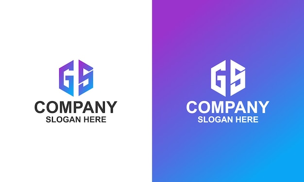 Logo template hexagon logo