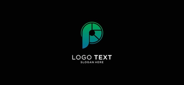 LOGO TEMPLATE LETTER P SIMPLE